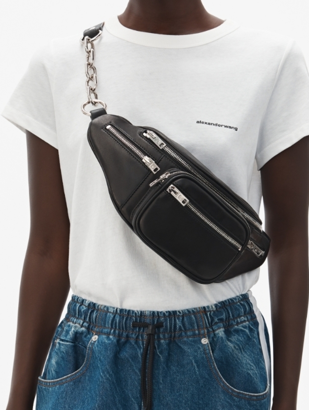 Alexander Wang Black Leather Belt Bag - Picture 5 of 5